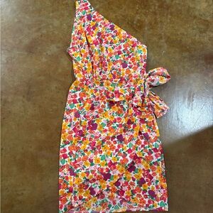 Floral One-Shoulder Dress